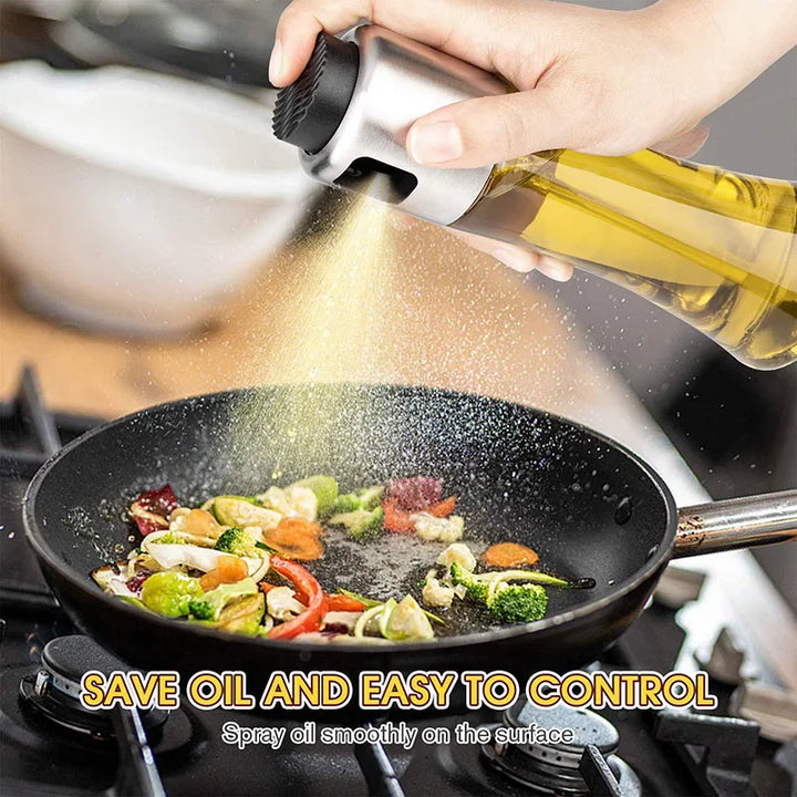 Kitchen Oil Spray Cooking Oil Bottle 100/165/215ml Olive Oil Sprayer Barbecue Oil Dispenser Glass Baking Sauce Sprayer Container