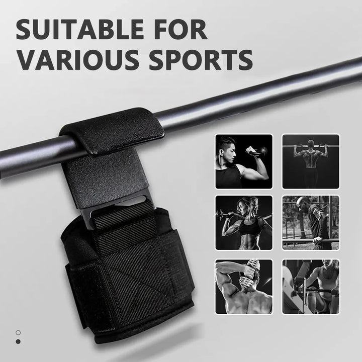 1pc Fitness Weight Lifting Hook Gym Fitness Weightlifting Training Straps Wrist Support Weights for Power Dumbbell Hook tools