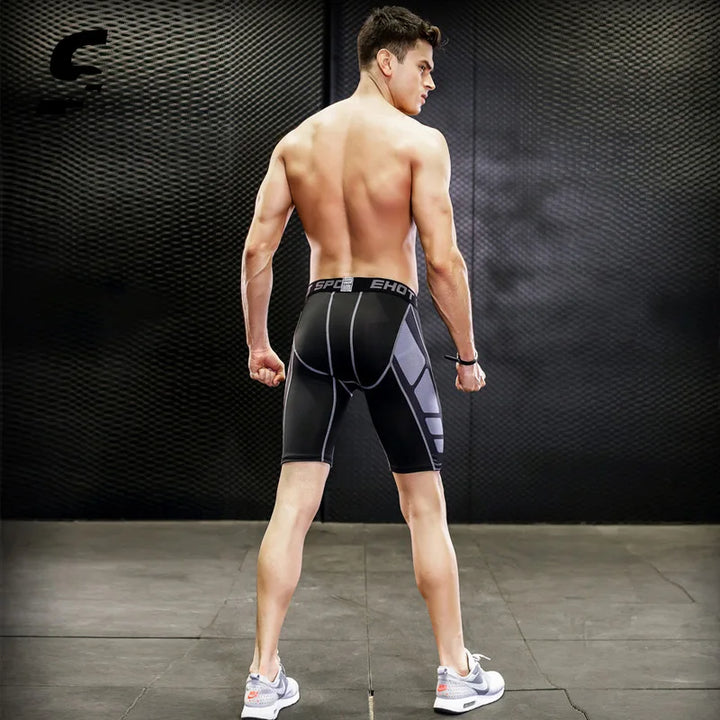 Men Compression Gym Shorts Quick Dry Fitness Sport Tight Gym Running Shorts Workout Fitness Jogger Leggings Men Athletic Tight